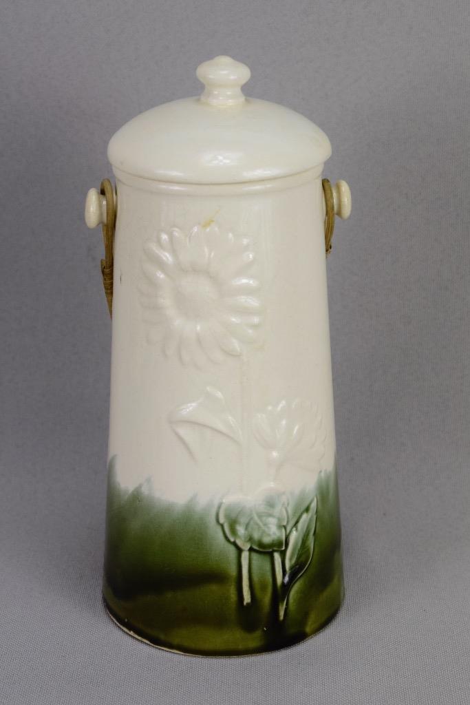 Majolica Milk Urn - Charmantiques