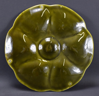 Assiette d'huîtres vertes de Gien