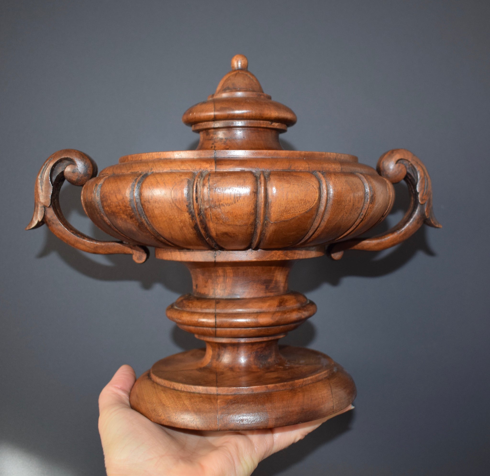 Architectural Wood Stairwell Finial - Charmantiques