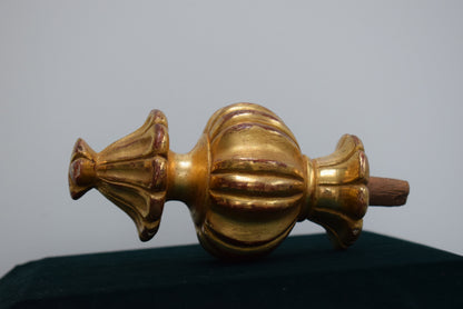 Gilt Wood Stair Finial