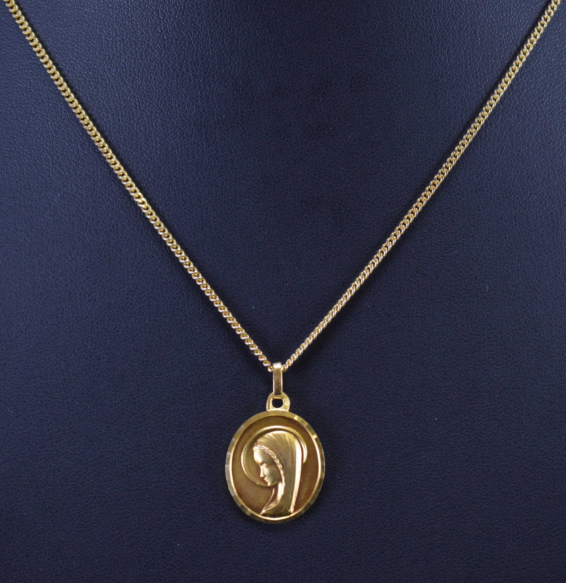 Vermeil Mary Necklace