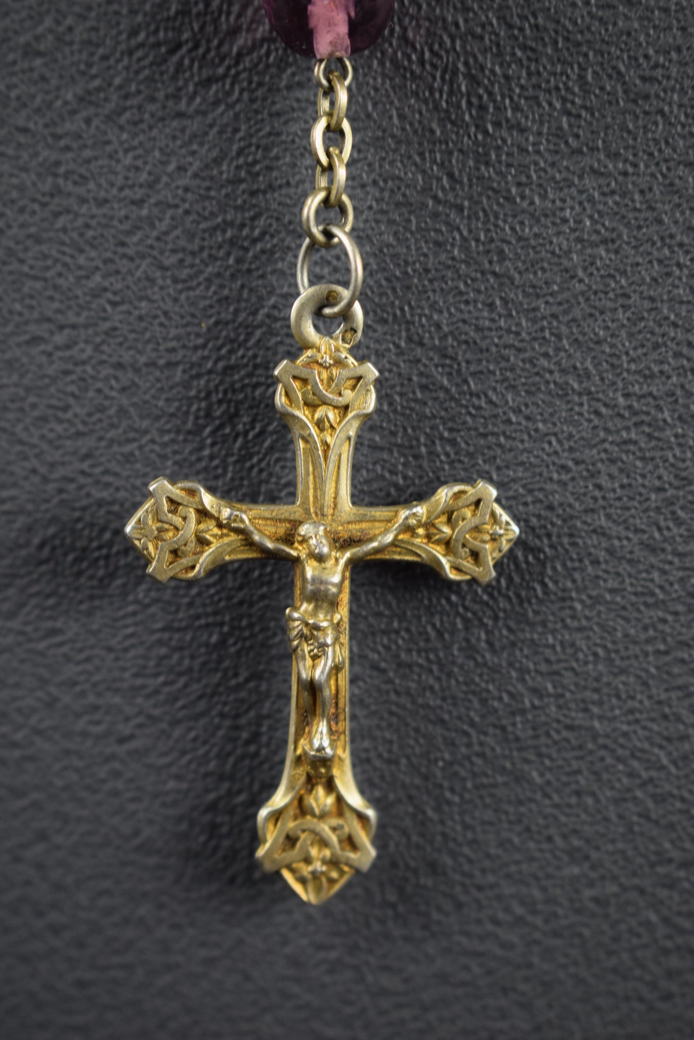 Religious purple rosary
