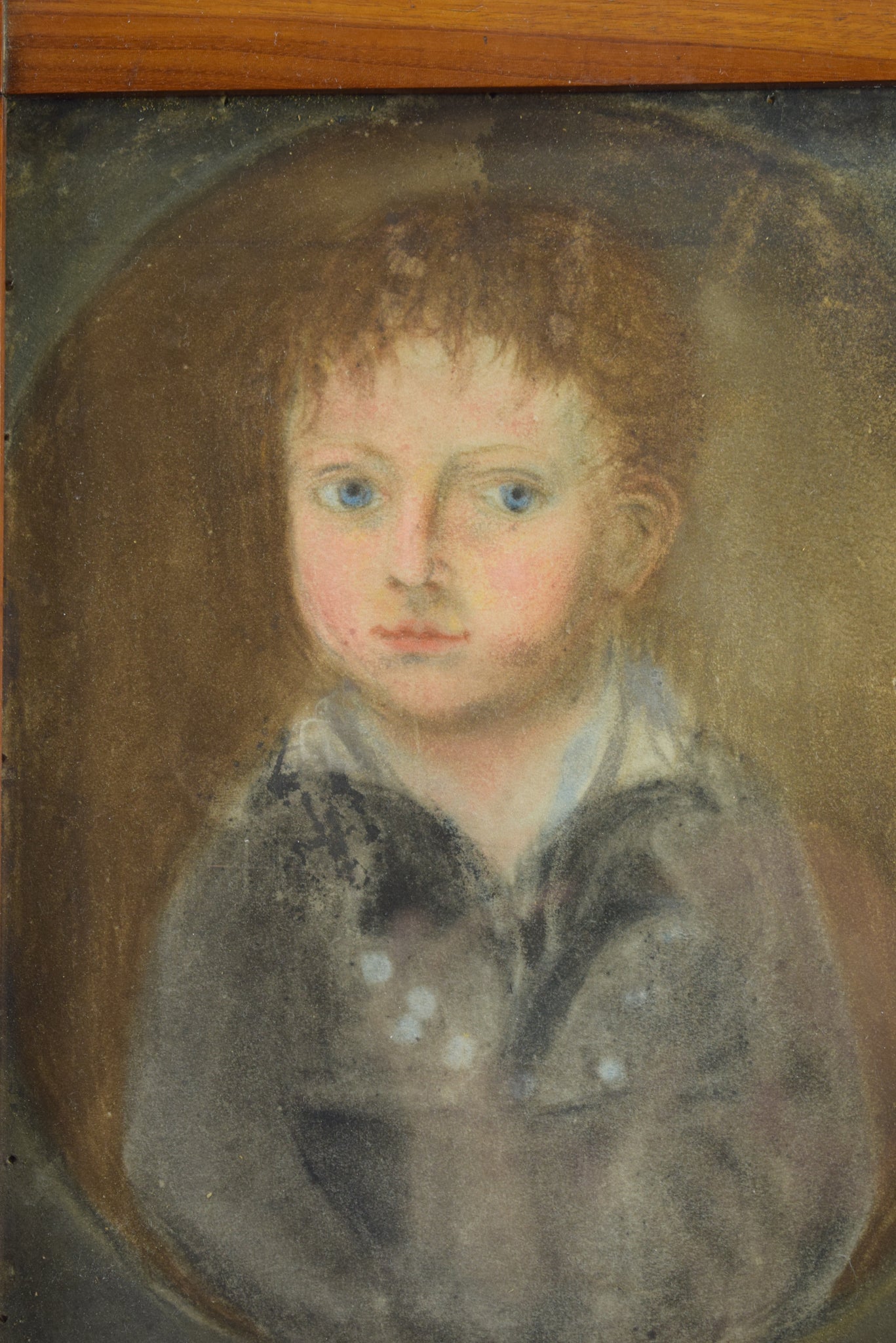 Oil Painting Portrait of a Child Empire period