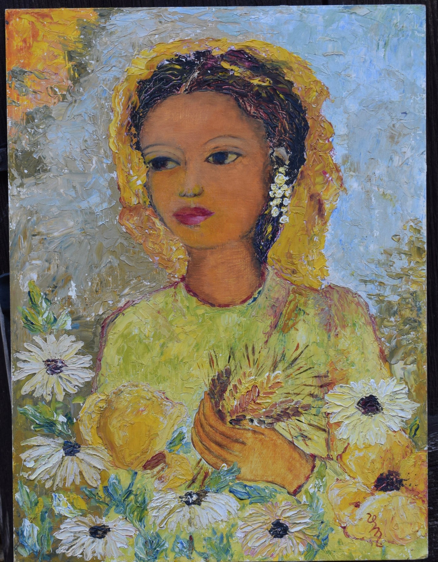 Yellow Woman Painting