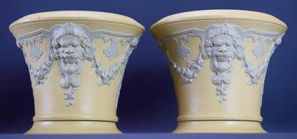 Cache Pots Sarreguemines Jaspe Ware