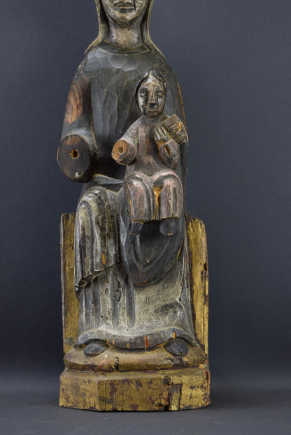 Grande statue de la Vierge à l'Enfant