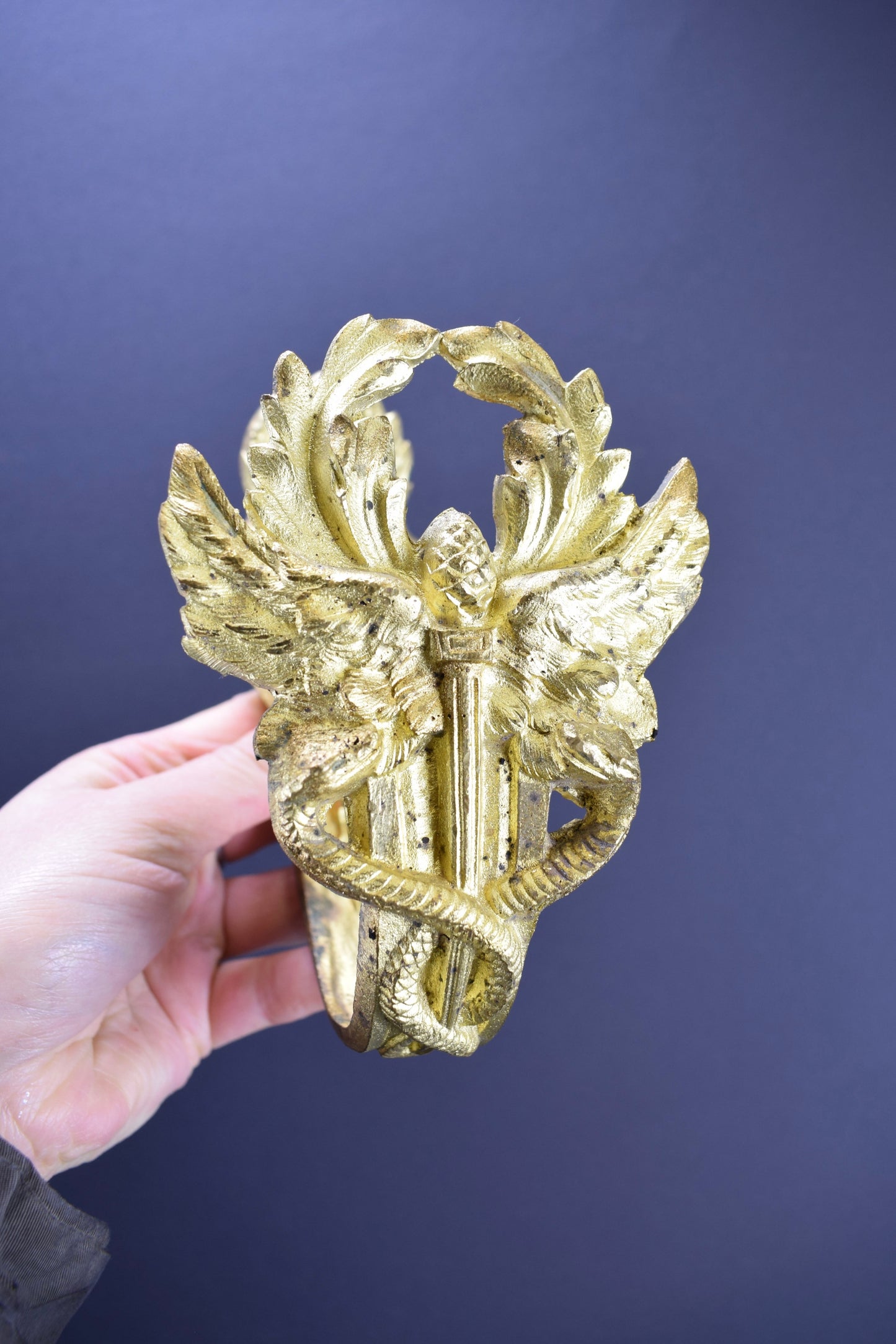 Porte-Rideau Caducée Bronze