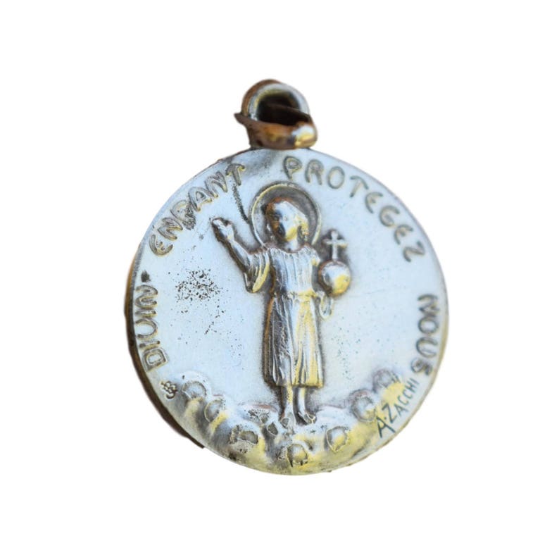 The Divine Child Jesus Amulet Medal Pendant