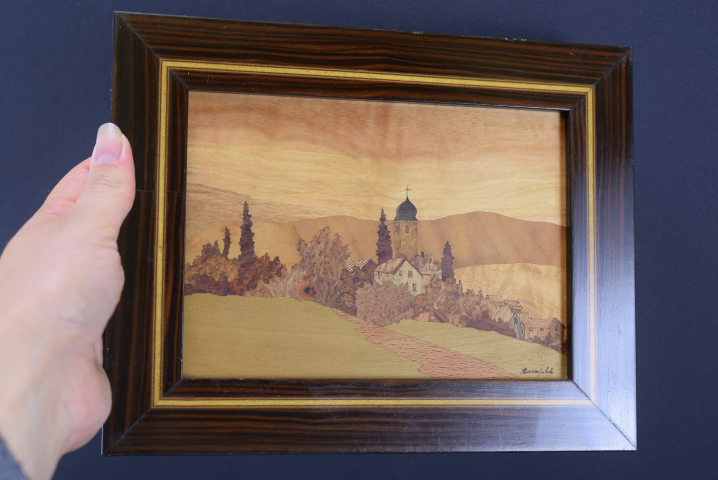 Marquetry Panel Signed Rosenfeld