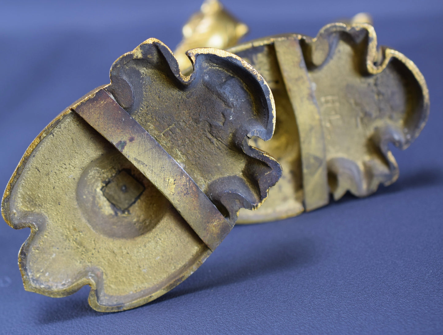 Patères En Bronze Doré Panthère
