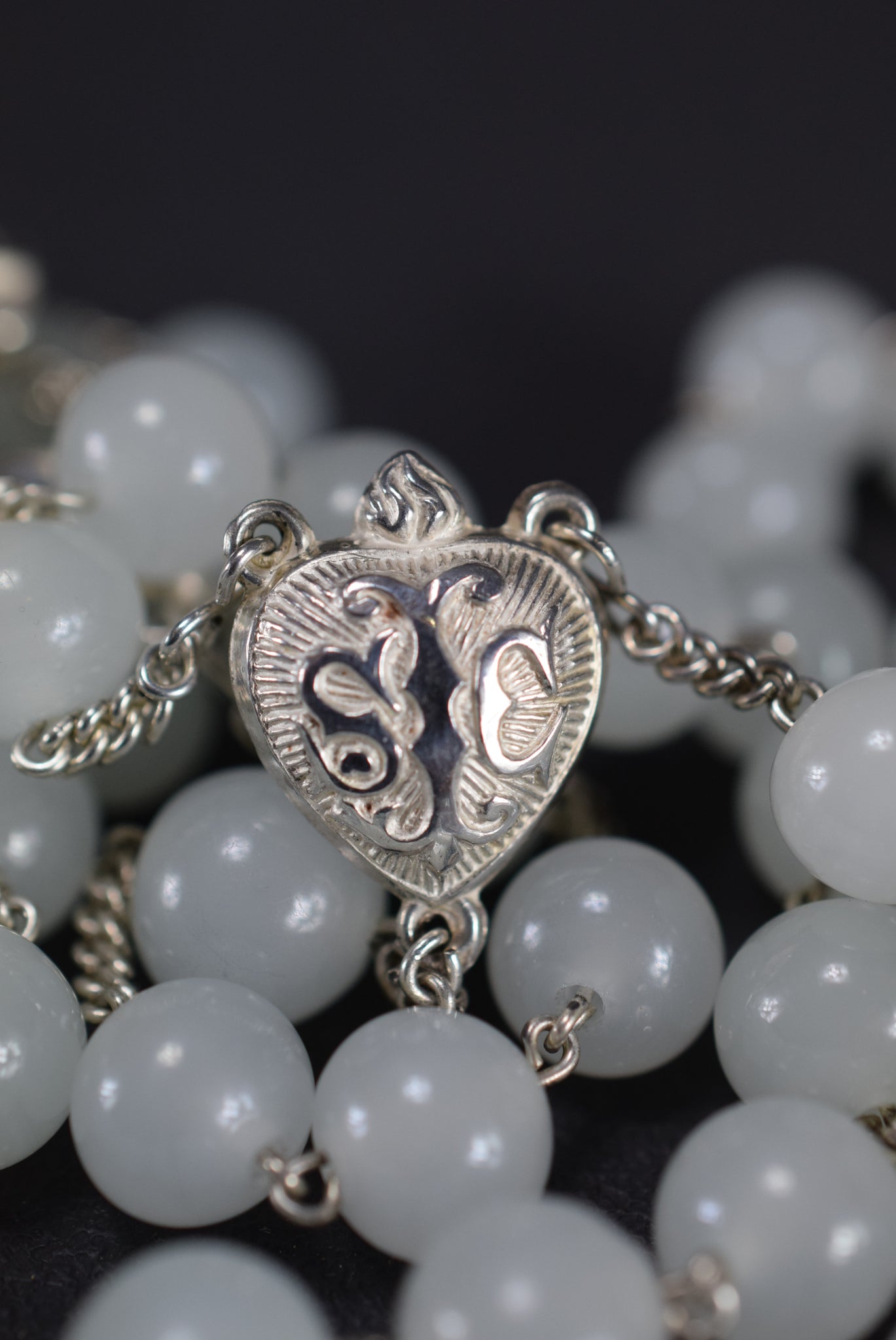 Milk Glass Rosary