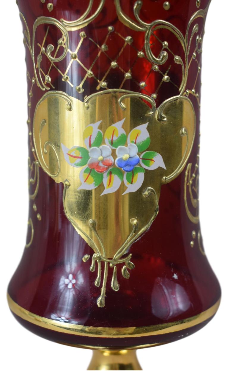 Murano Ruby Glass Box - Charmantiques