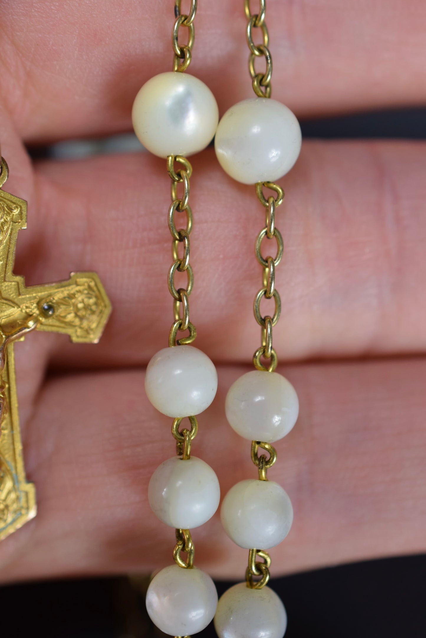 Mother of Pearl Rosary France