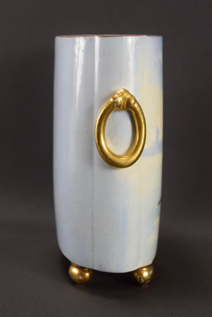 Limoges Painted Vase