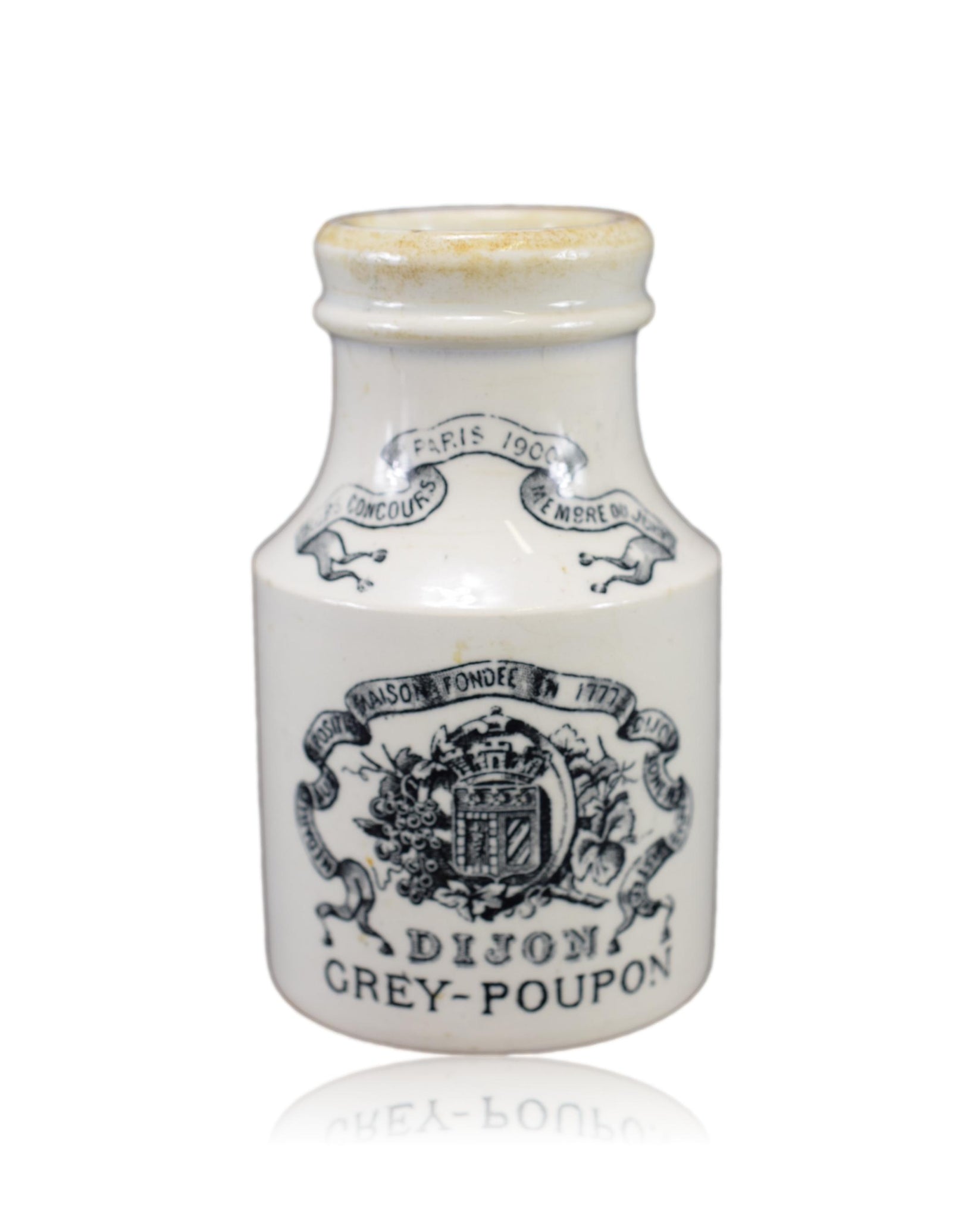 Grey Poupon Mustard Pot