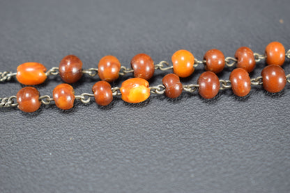 Red Cherry Amber Rosary