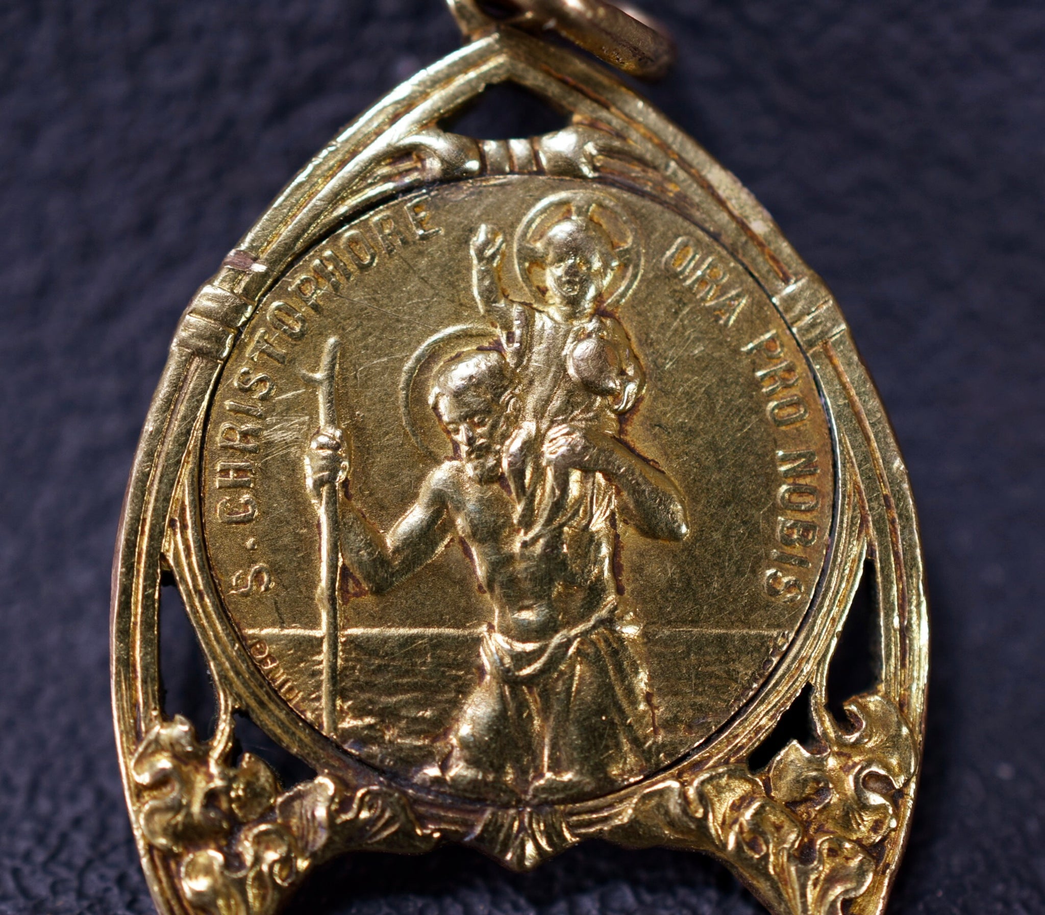 Art Nouveau St Christopher Medal