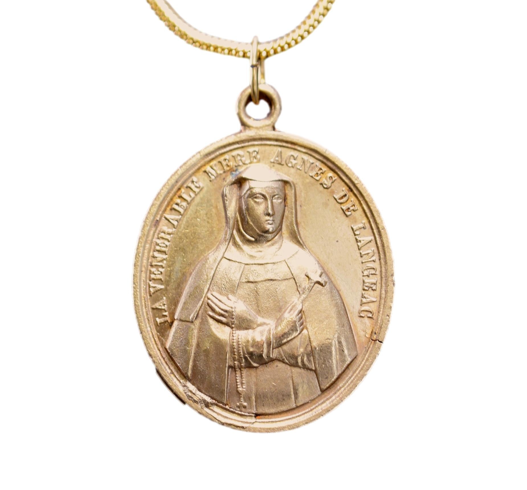 Saint Agnes Medal Necklace Langeac