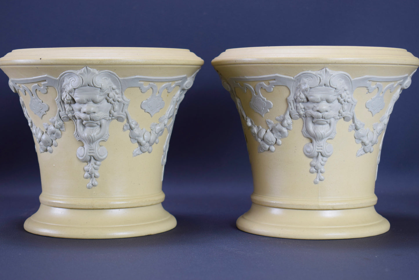 Cache Pots Sarreguemines Jaspe Ware
