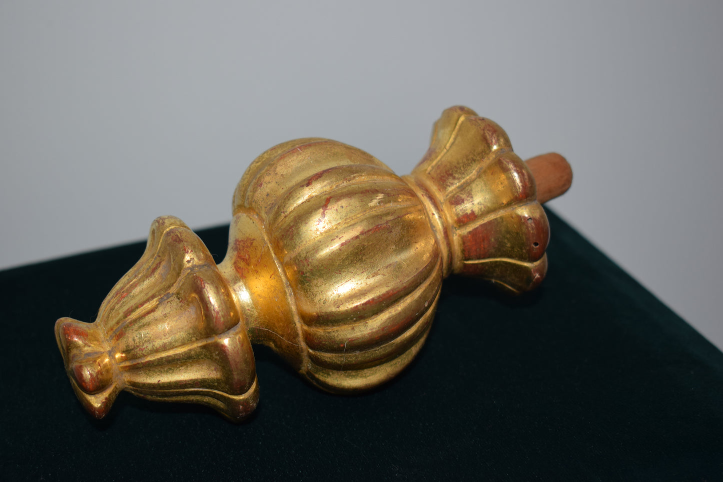 Gilded Wood Stair Finial