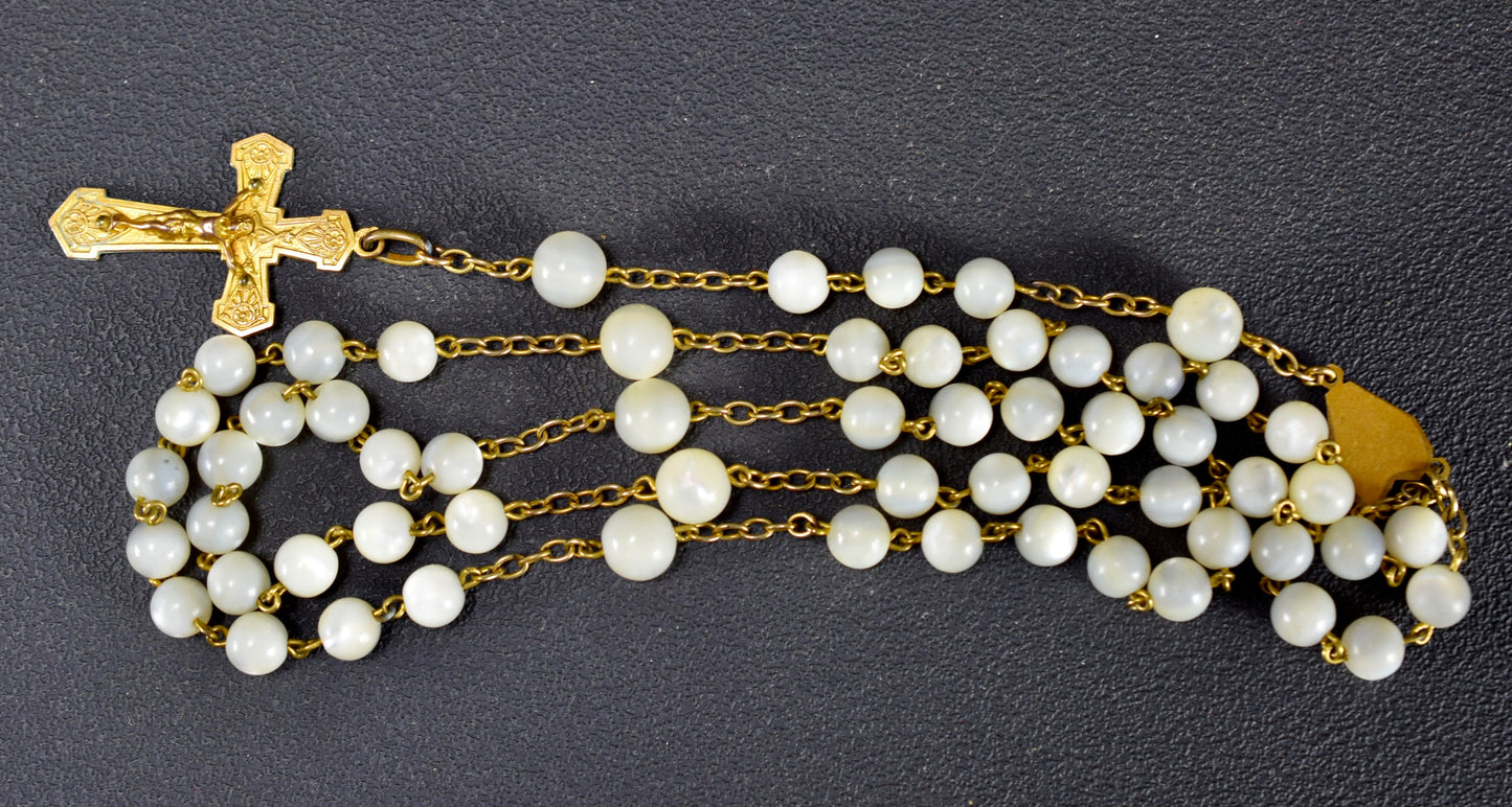 Mother of Pearl Rosary France