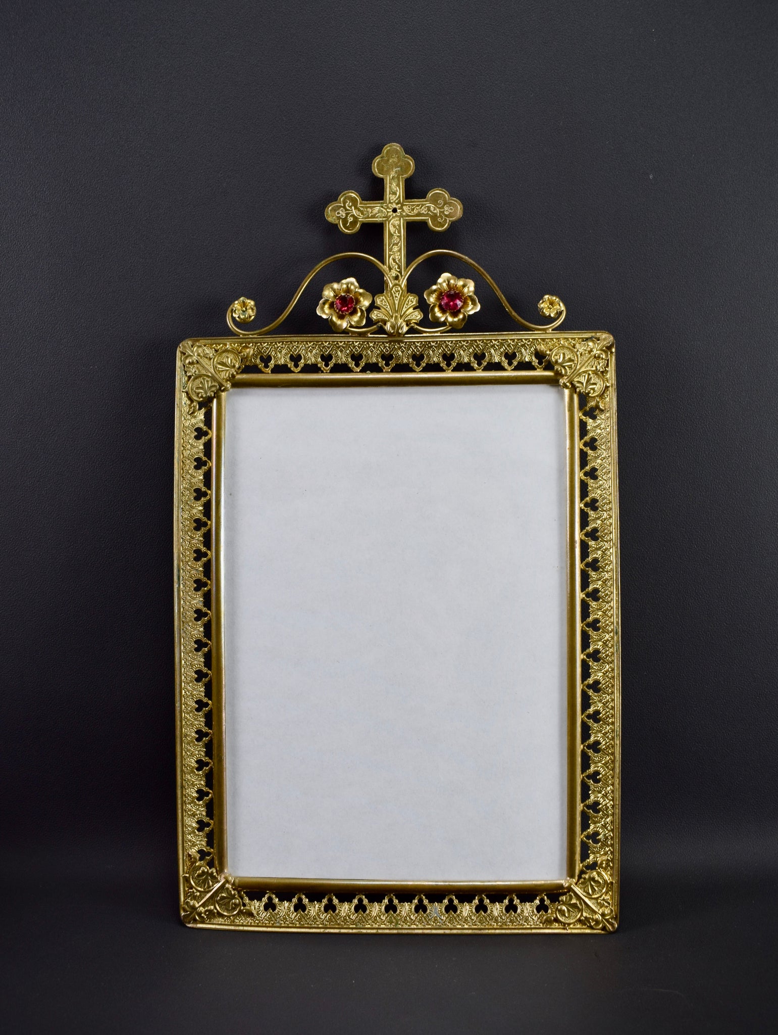 Vintage French Antique Large Religious Frame 19th 