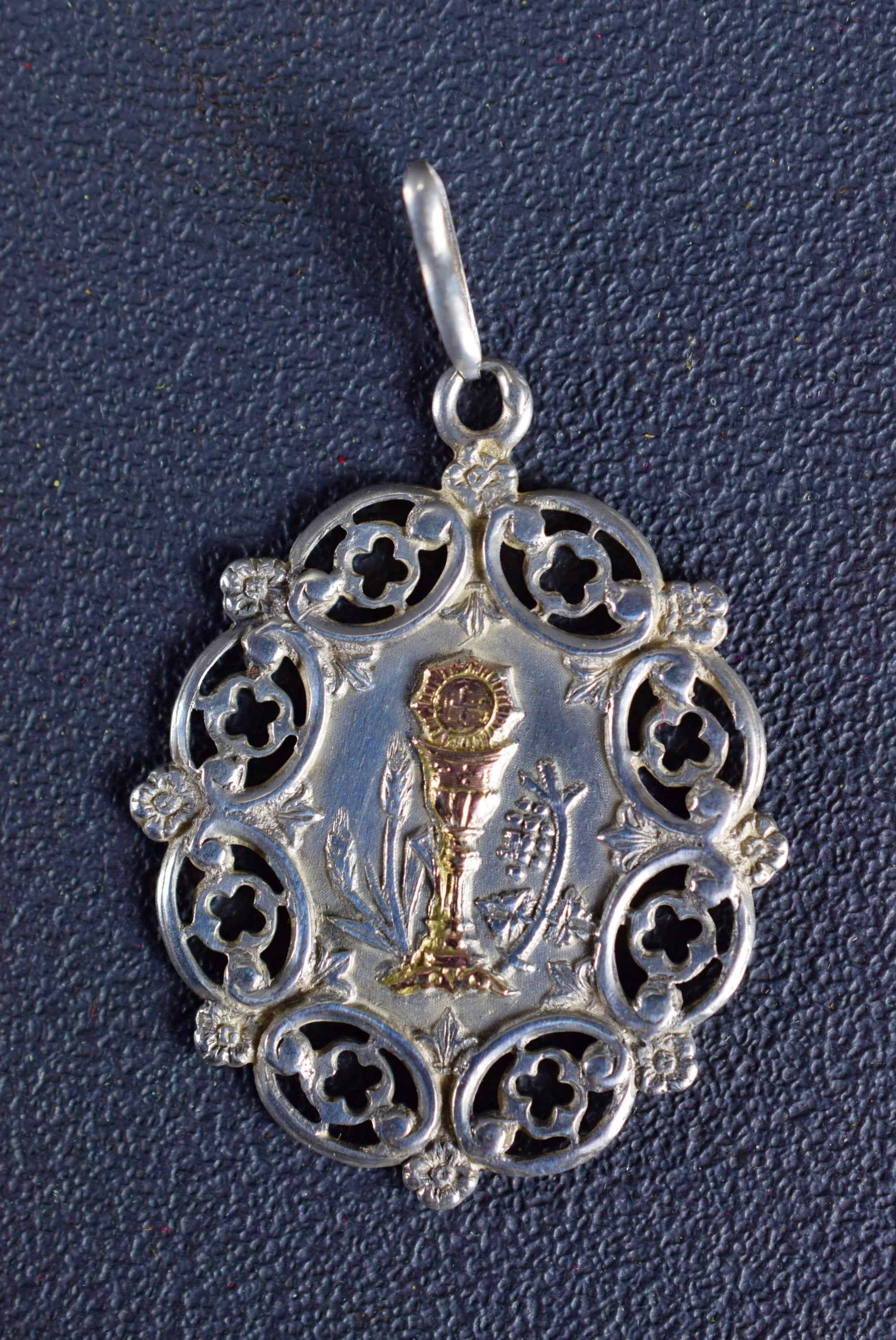 Antique French Angel Communion Medal, Sacred Treasure from the Past, offered by RusticGypsyCreations shops