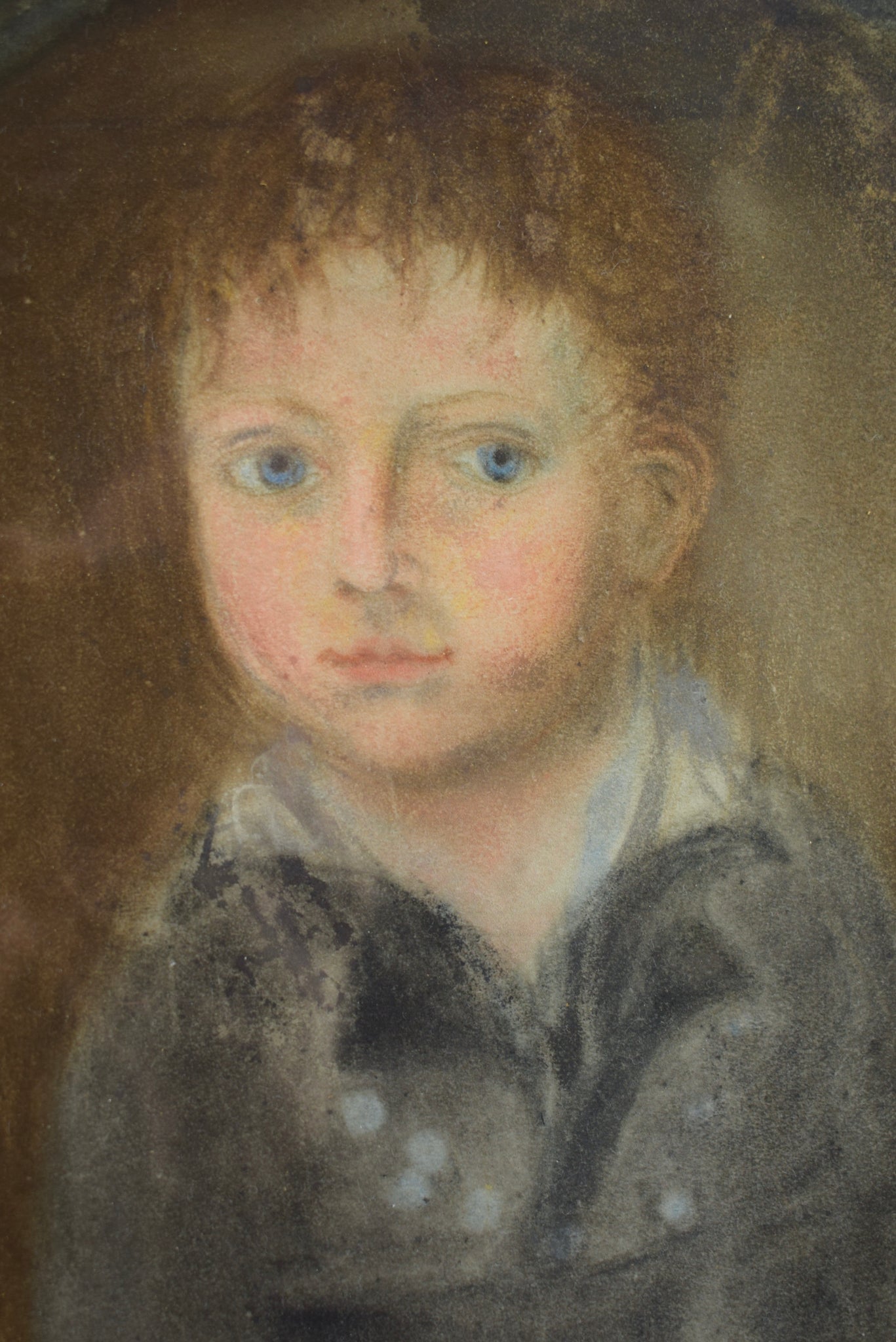 Oil Painting Portrait of a Child Empire period