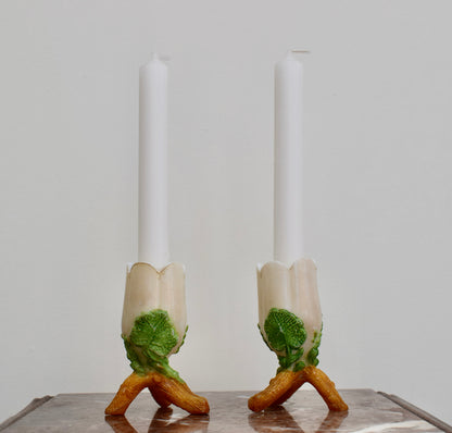 Milk Glass Candlesticks