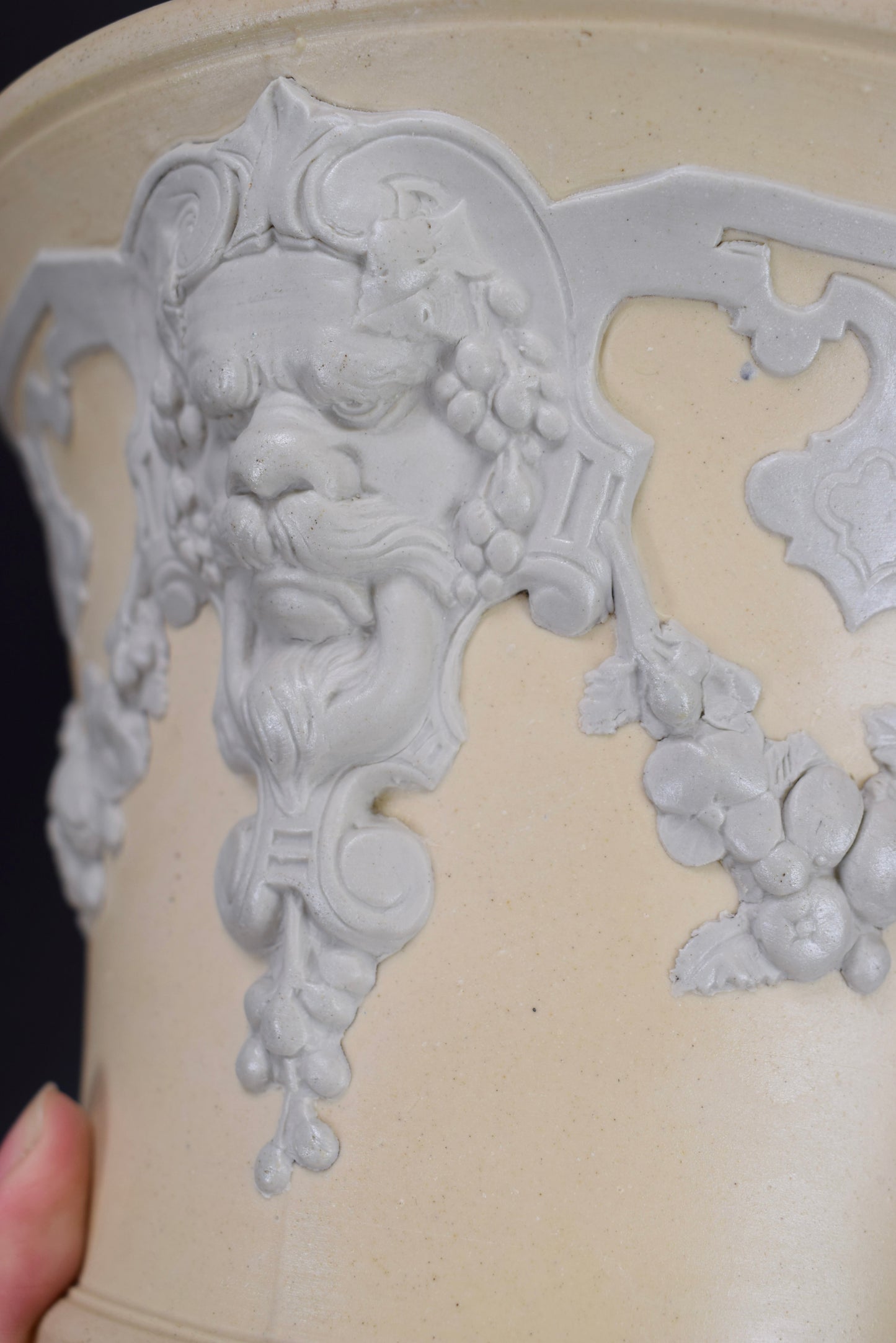 Cache Pots Sarreguemines Jaspe Ware
