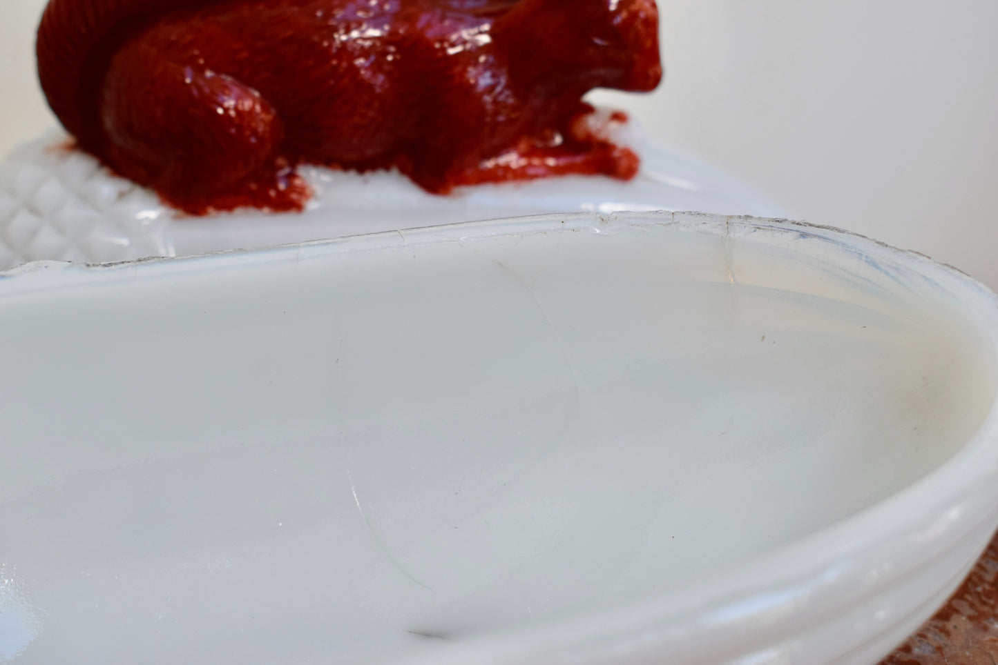 Écureuil en verre de lait Vallerysthal