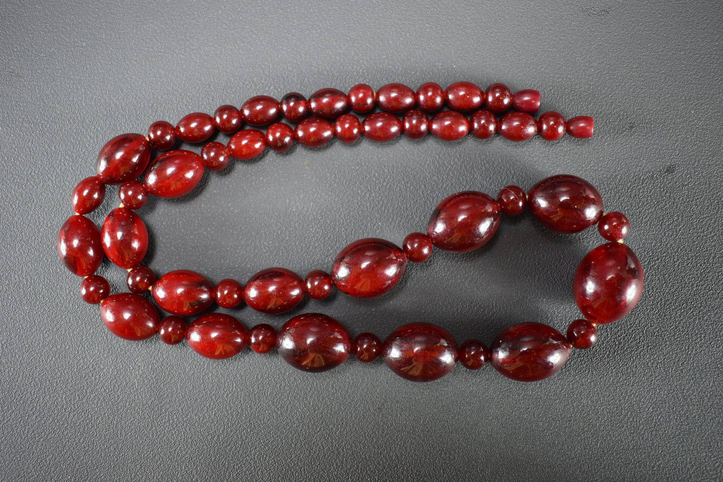 Collier Gradué Ambre Cerise Faturan