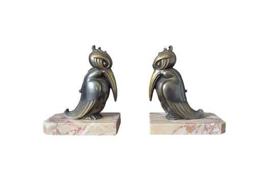 Art Deco Pelican Bookends