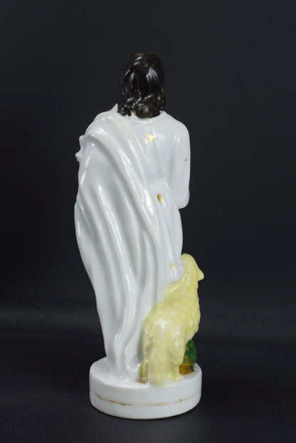 Statuette en Porcelaine Jesus Bon berger