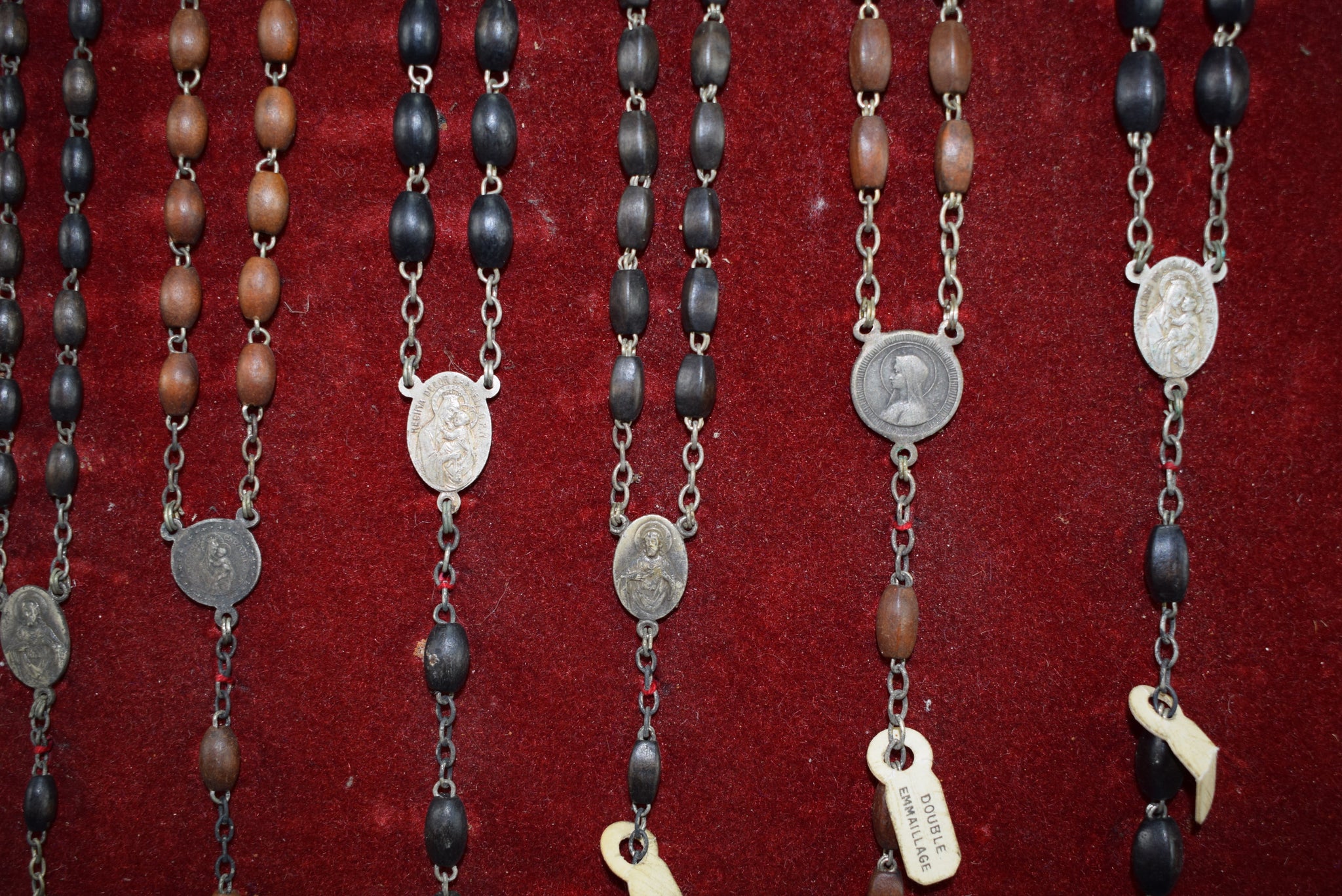 Wooden Rosary Display