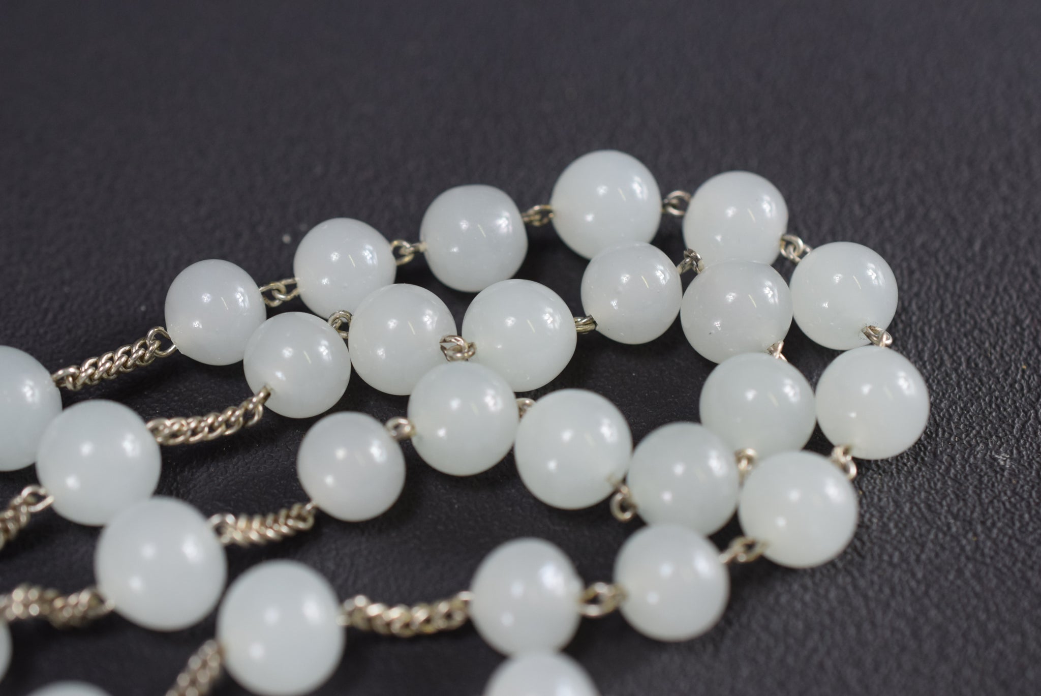 Milk Glass Rosary