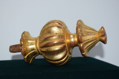 Gilt Wood Stair Finial