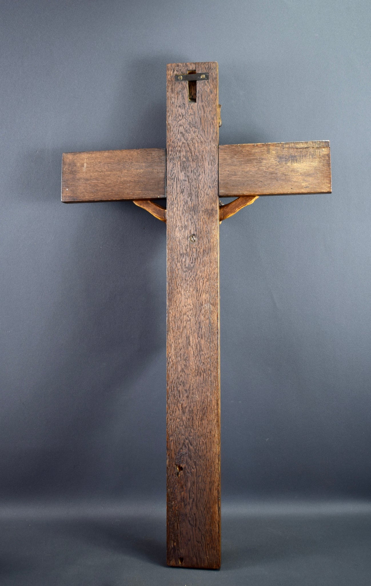 28" Carved Wood Crucifix