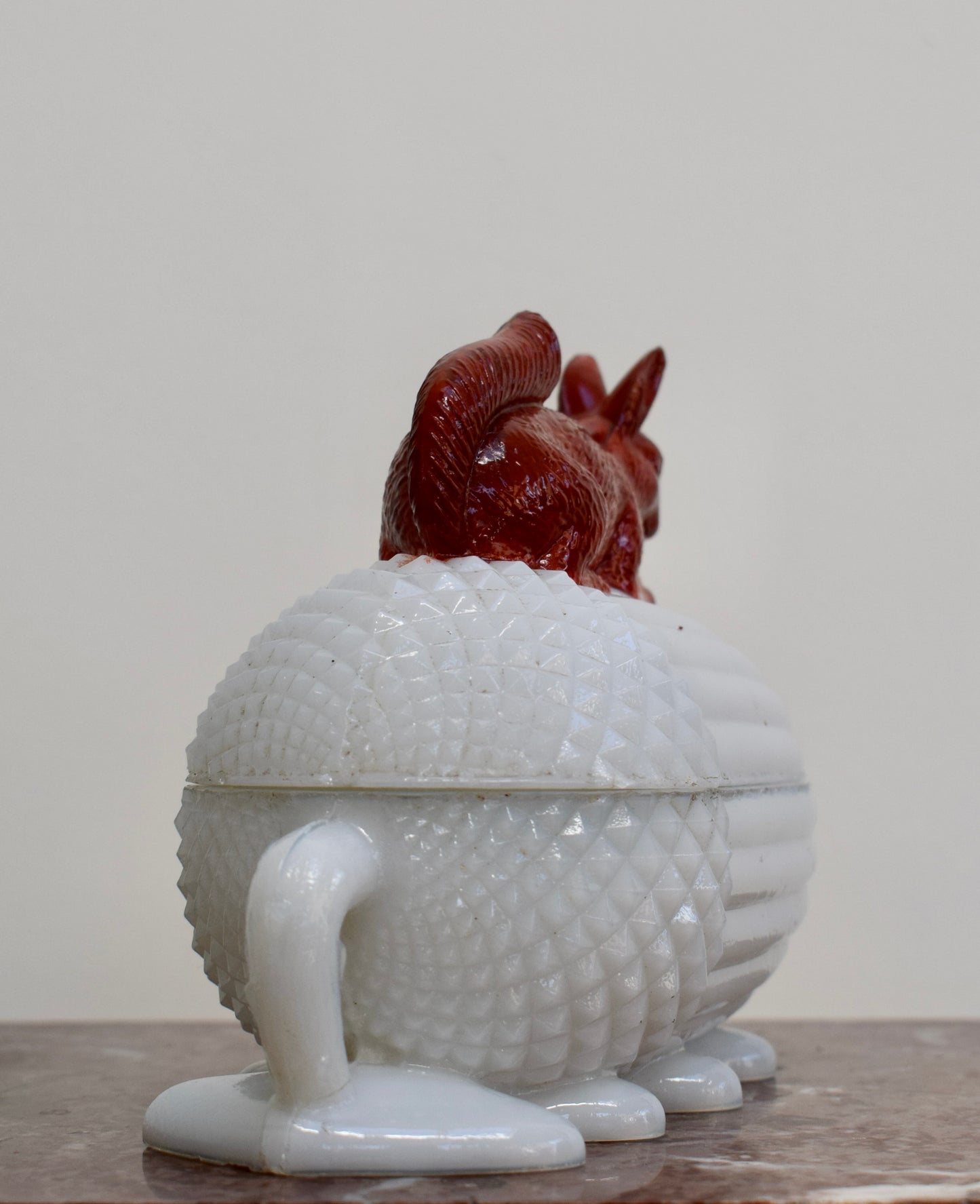 Écureuil en verre de lait Vallerysthal