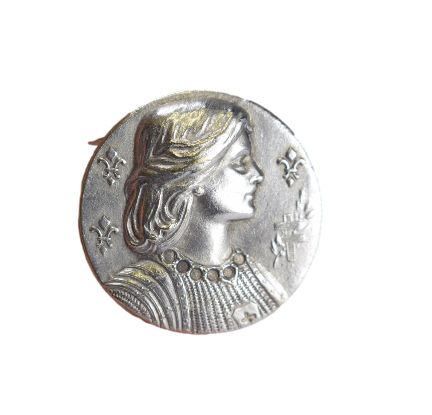 Art Nouveau Saint Joan of Arc Pin Brooch