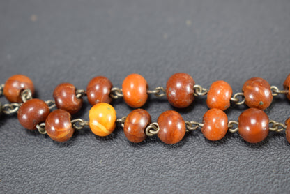 Red Cherry Amber Rosary