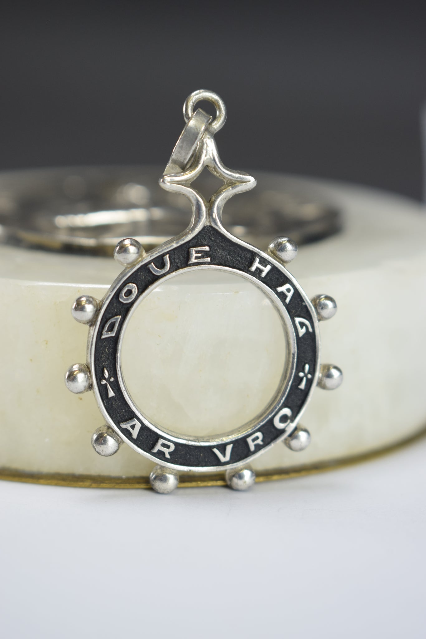 Vintage Breton Kelt Sterling Silver Cross Dizainier Decade Ring Pendant Necklace Rosary God and the country Doug Hag Ar Avro