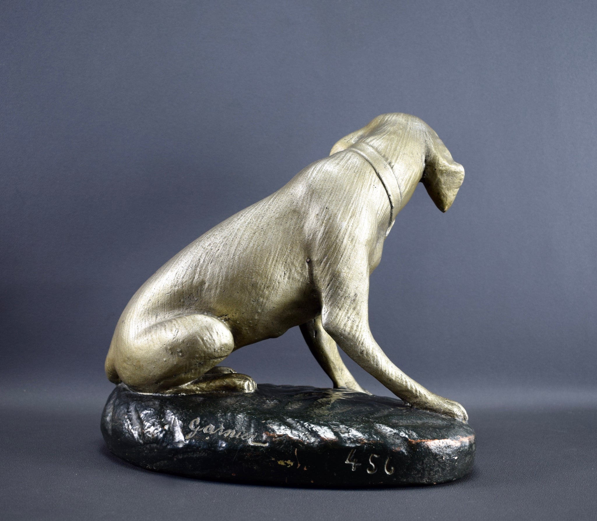 Terracotta Hunted Dog Statue GARNIER