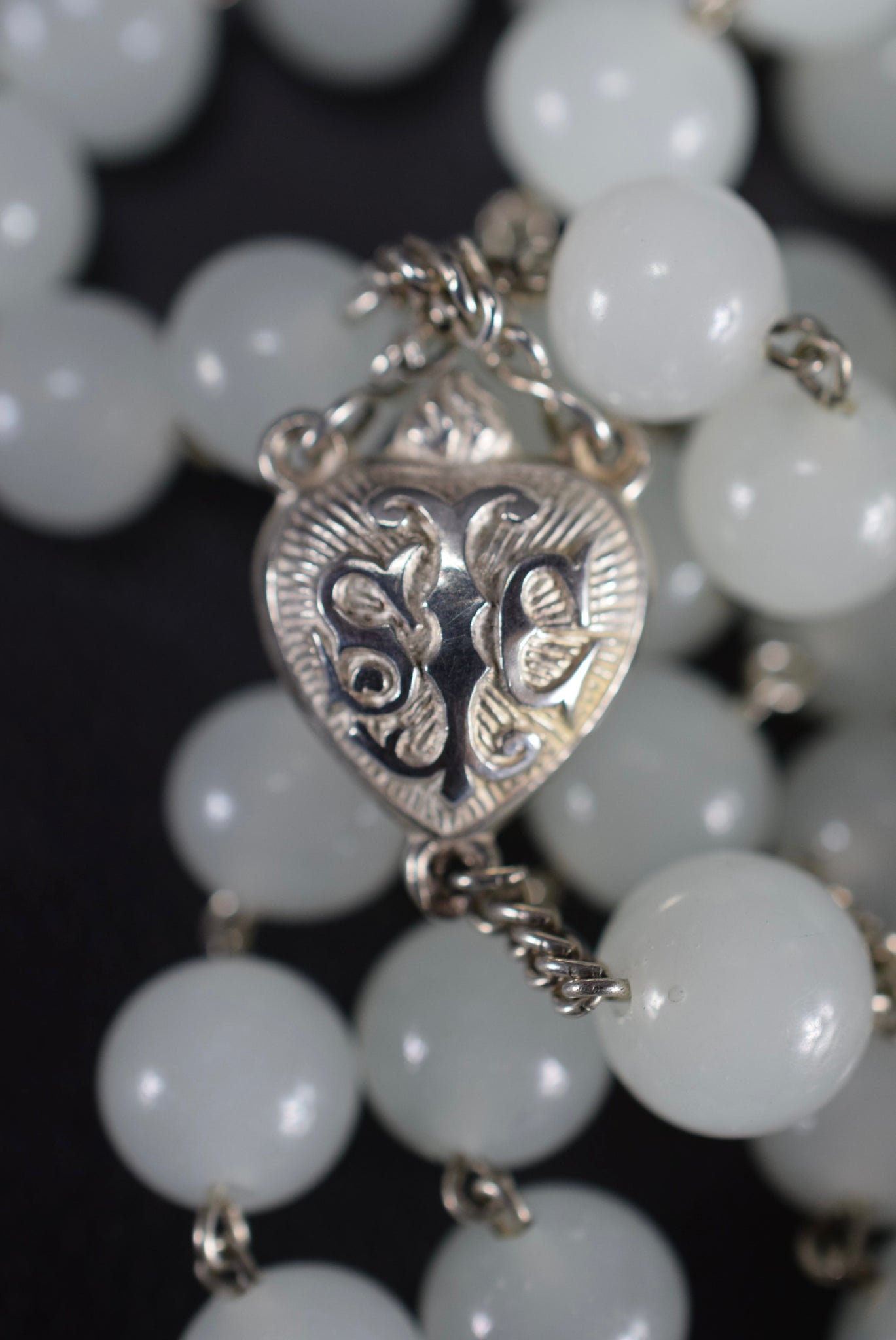 Milk Glass Rosary