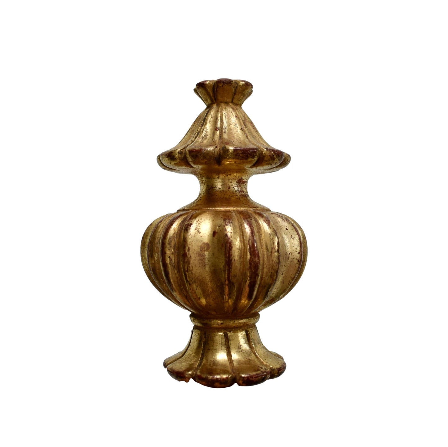 Gilt Wood Stair Finial