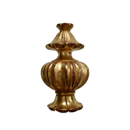 Gilt Wood Stair Finial