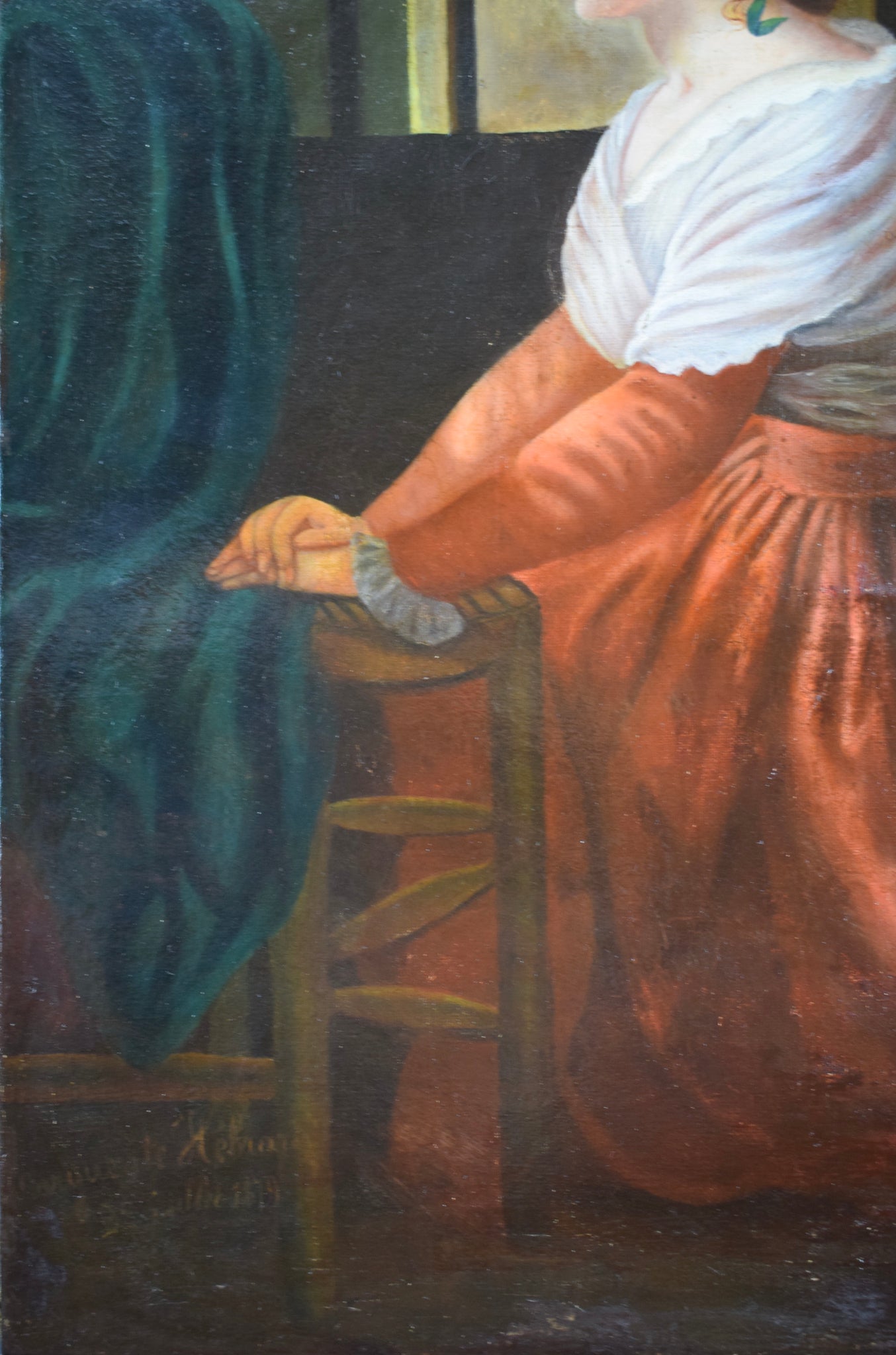 Oil Painting Queen Marie Antoinette - Charmantiques