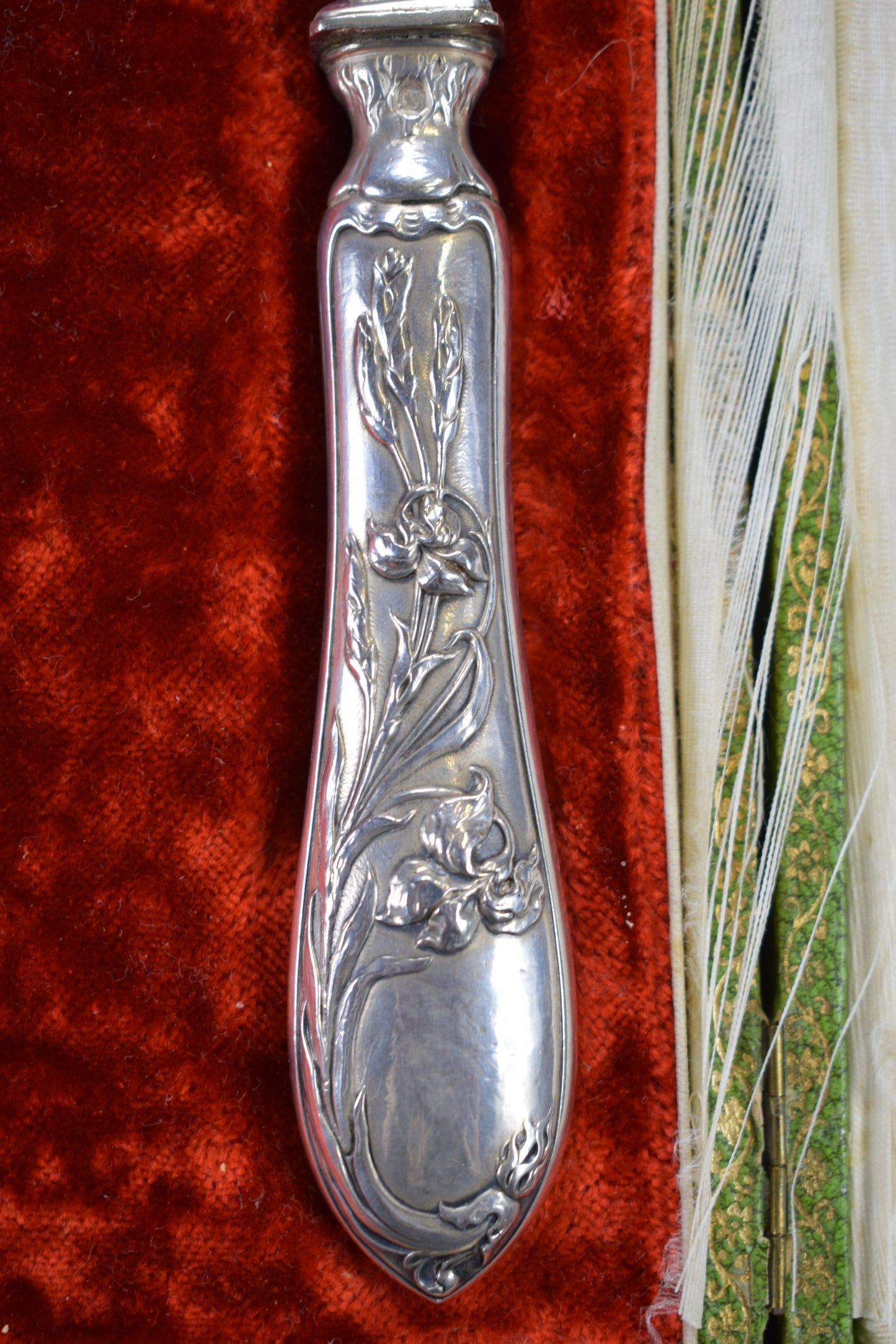 Art Nouveau Silver Dessert Set