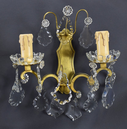 Pair Drop Wall Sconces