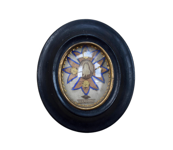 Saint Margaret Mary Alacoque Relics, Reliquary Wall Frame, Sacred Heart of Jesus